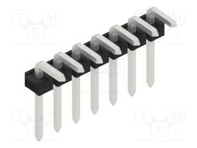 Connector: pin strips; pin header; male; PIN: 7; 2.54mm; THT; 1x7