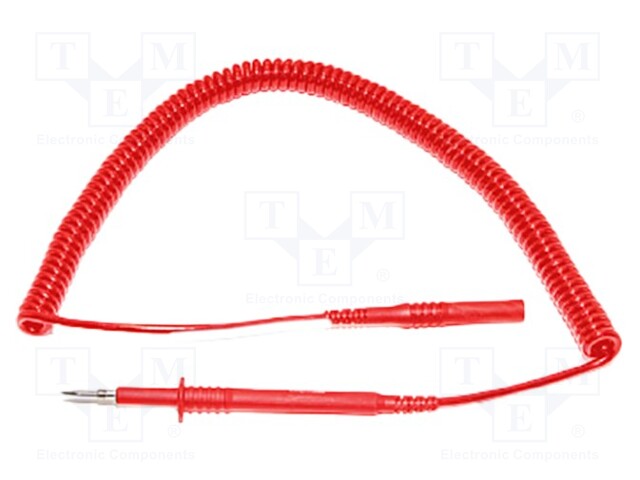 Test lead; 20A; probe tip,banana plug 4mm; Urated: 1kV; Len: 0.61m