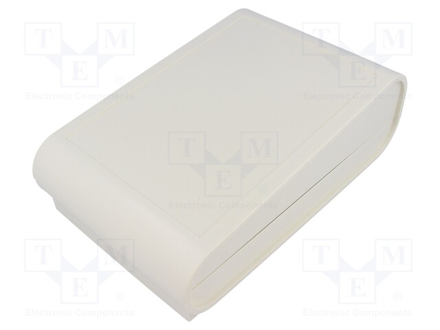 Enclosure: desktop; DESKONE; X: 220mm; Y: 140mm; Z: 56mm; ABS; grey