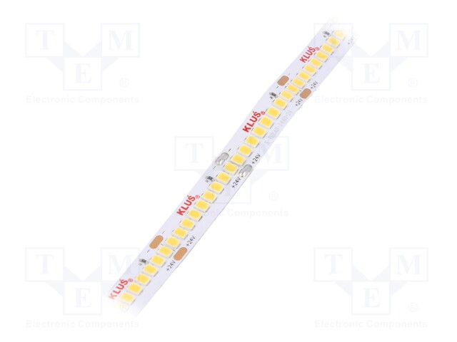 LED tape; white warm; 24V; LED/m: 270; 10mm; IP20; 120°; 14.4W/m