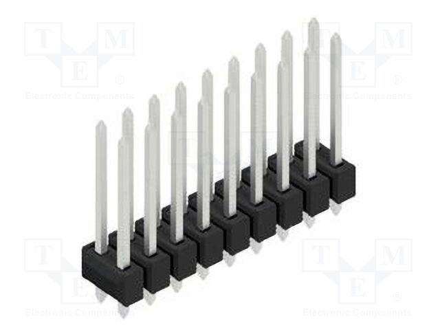 Connector: pin strips; pin header; male; PIN: 18; 2.54mm; THT; 2x9