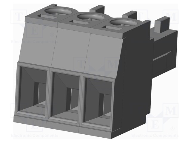 Connector: pluggable terminal block; plug; female; straight; grey