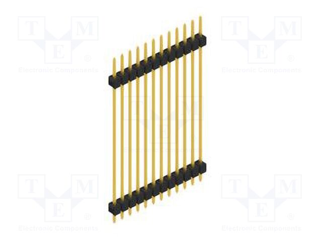 Connector: pin strips; pin header; male; PIN: 12; 2.54mm; THT; 1x12