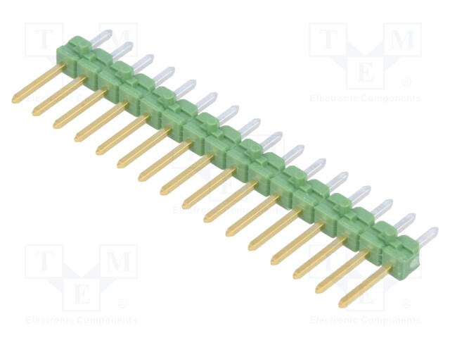 Pin header; pin strips; AMPMODU MOD II; male; PIN: 16; straight