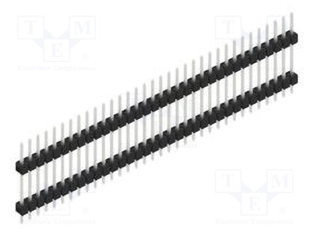 Connector: pin strips; pin header; male; PIN: 34; 2.54mm; THT; 1x34