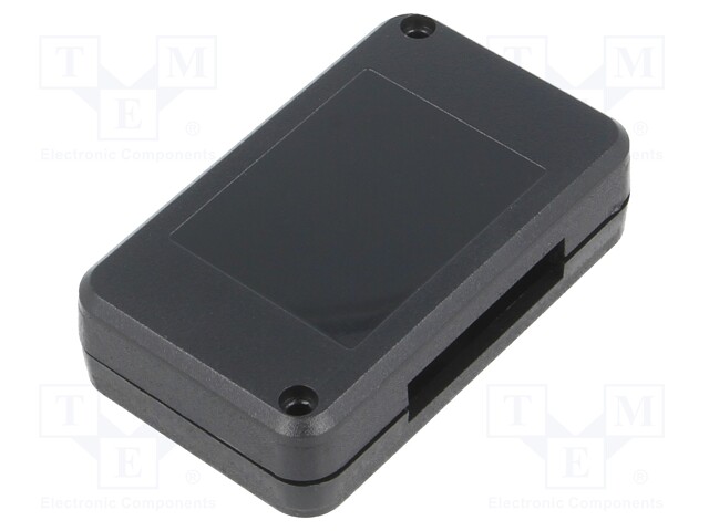 Enclosure: multipurpose; X: 36mm; Y: 60mm; Z: 16mm; ABS; black