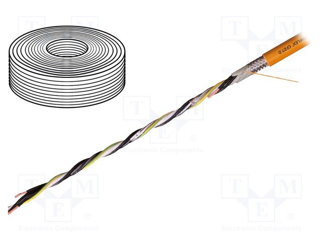 Wire: control cable; chainflex® CF27.D; 4G4mm2 + 2x2x1,5mm2; PUR