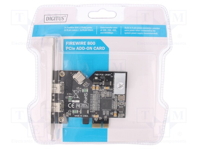 PC extension card: PCI-Express; 800Mbps; 0÷70°C