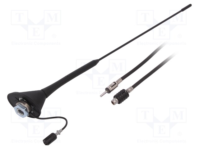 Antenna; car top; 0.4m; AM,FM; universal; 5.6m; Ømount.hole: 19mm