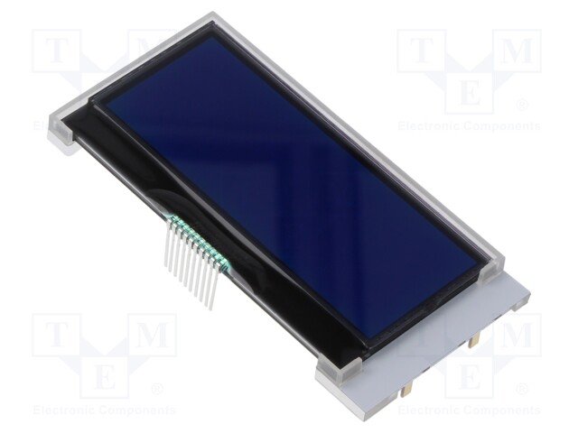 Display: LCD; alphanumeric; COG,STN Negative; 20x4; blue; LED