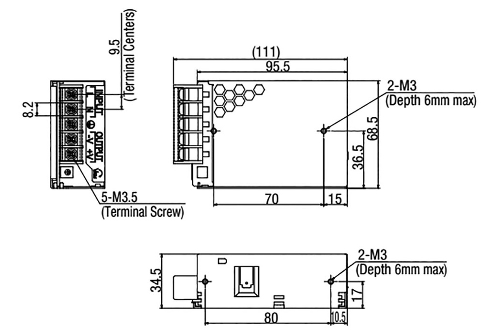 Power supply: switched-mode; 30W; Uin: 100÷240V; 2.5A; OUT: 1; 190g
