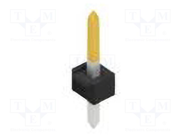 Connector: pin strips; pin header; male; PIN: 1; 2.54mm; THT; 1x1