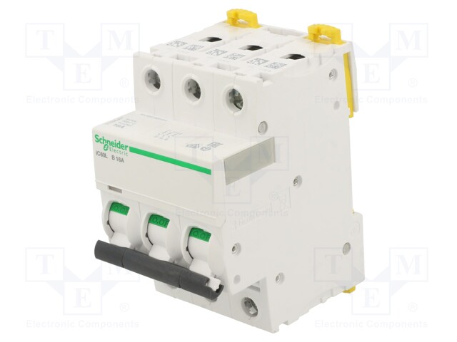 Circuit breaker; 230/400VAC; Inom: 16A; Poles: 3; DIN; Charact: B