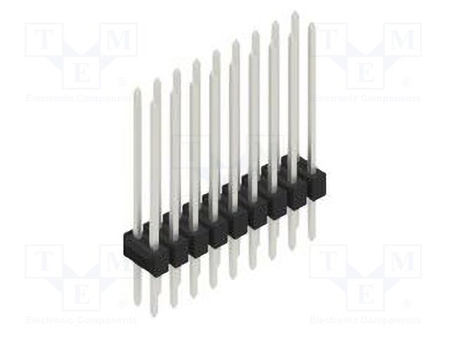 Connector: pin strips; pin header; male; PIN: 18; 2.54mm; THT; 2x9