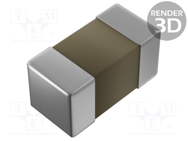 Capacitor: ceramic; MLCC; 1nF; 50V; X7R; ±10%; SMD; 0201