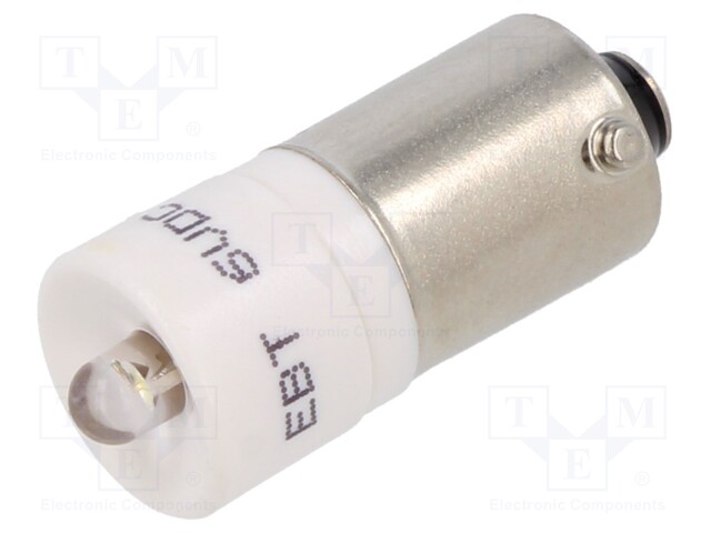 Indicator: LED; BA9S,T10; white; plastic; 6VDC; -20÷60°C