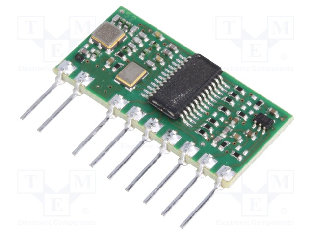 Module: RF; AM transceiver; ASK; 433.92MHz; serial; -113dBm; 12/9mA