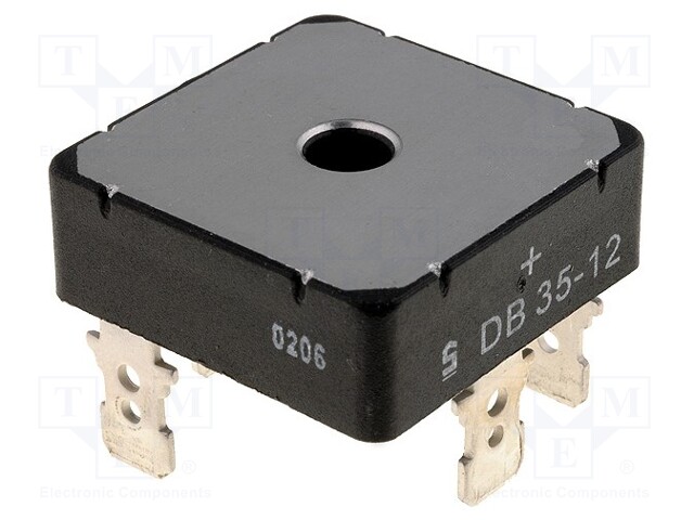 Three-phase bridge rectifier; Urmax: 1200V; If: 35A; Ifsm: 450A