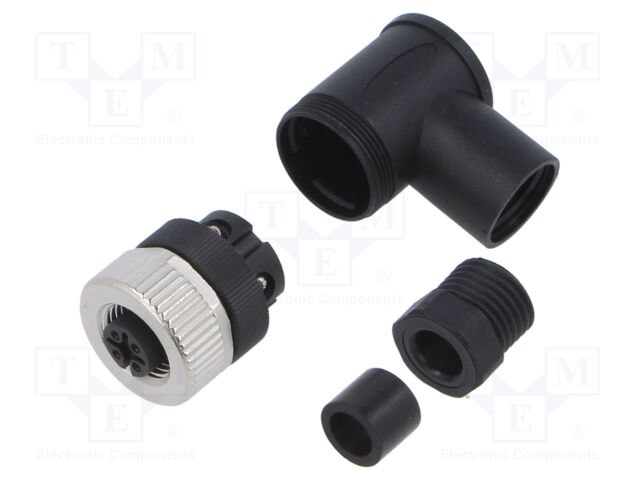 Plug; circular; PIN: 4; female; A code-DeviceNet / CANopen