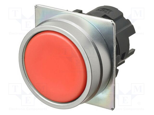 Switch: push-button; 22mm; Stabl.pos: 1; flat; Pos: 2