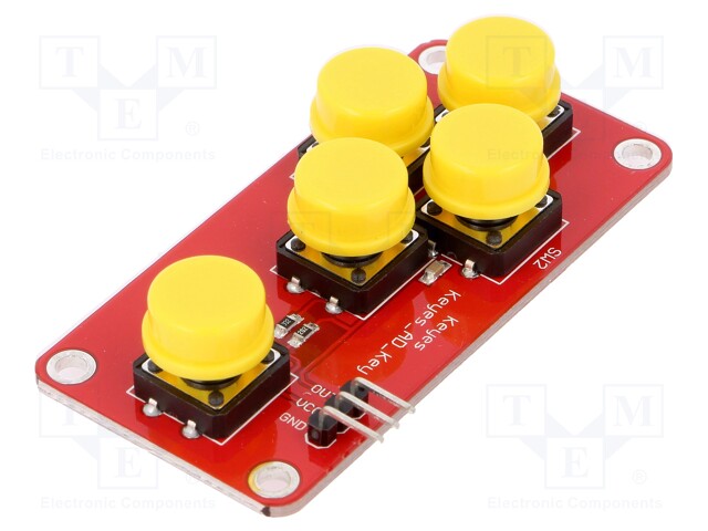 Module: button; Colour: yellow; No.of butt: 5