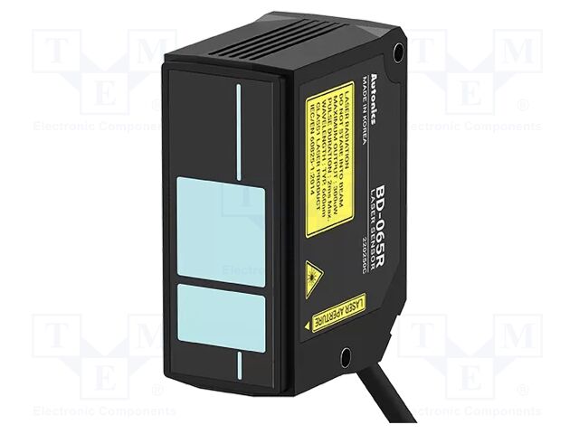 Sensor: laser; Range: 62.9mm; diffuse-reflective; IP rating: IP67