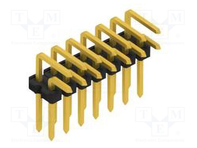 Connector: pin strips; pin header; male; PIN: 14; 2.54mm; THT; 2x7