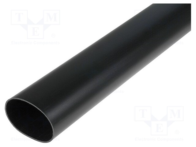 Heat shrink sleeve; glued; 6: 1; 69.8mm; L: 1.22m; black
