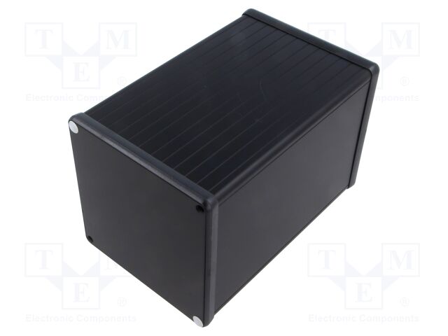 Enclosure: with panel; 1455; X: 104.5mm; Y: 160mm; Z: 104.5mm; black