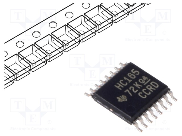 IC: digital; 8bit,asynchronous,serial output,parallel in; SMD