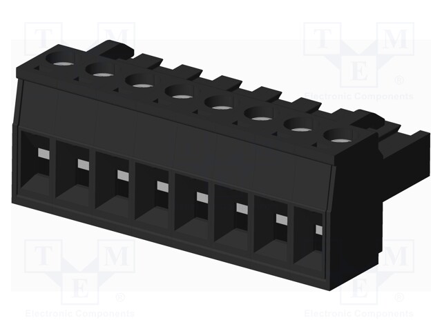 Connector: pluggable terminal block; plug; female; straight; 5mm