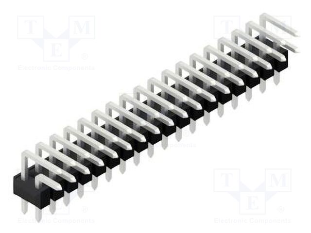 Connector: pin strips; pin header; male; PIN: 36; 2.54mm; THT; 2x18