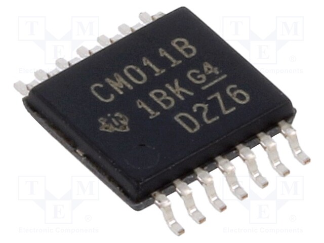 Logic IC, NAND Gate, Quad, 2 Inputs, 14 Pins, TSSOP, 4011
