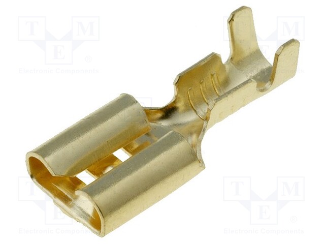 Terminal: flat; 6.3mm; 1÷2.5mm2; gold-plated; female