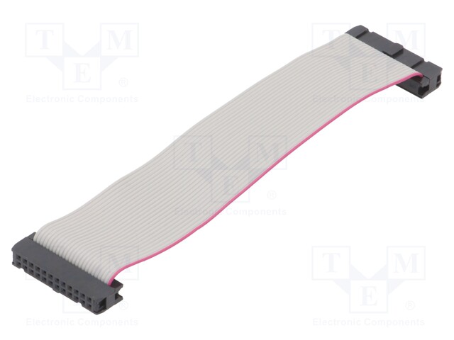 Ribbon cable with IDC connectors; 24x28AWG; Cable ph: 1.27mm