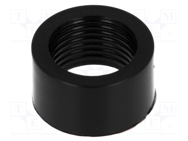 Nut; 5mm; black; UL94V-2; L: 5mm; Mat: polyamide