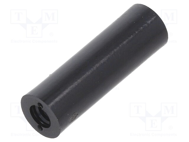 Spacer sleeve; cylindrical; polyamide; M4; L: 25mm; Øout: 8mm