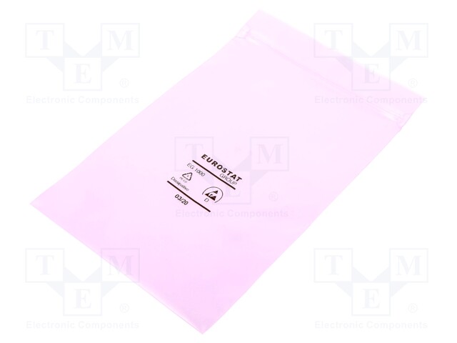 Protection bag; ESD; L: 203mm; W: 127mm; D: 90um; Features: self-seal