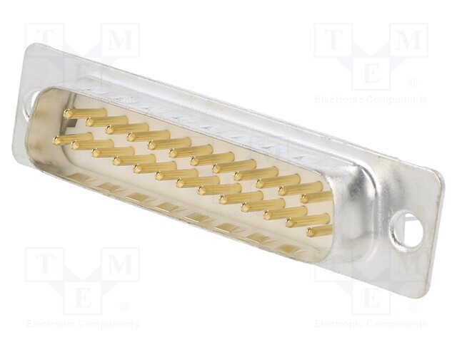 D-Sub; socket; female; on PCBs; THT; Locking: screws; 5A