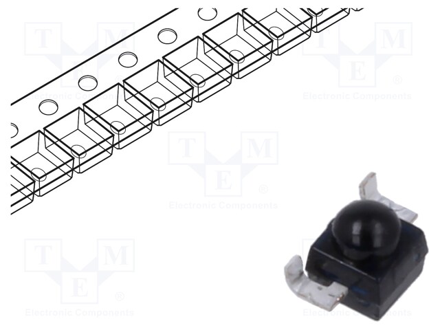 Phototransistor, 860 nm, 70 °, 2 Pins, SMD