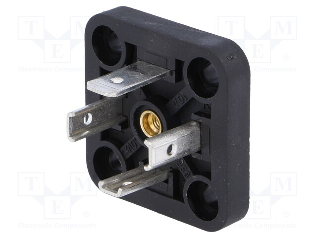 Connector: valve connector; socket; form A; 18mm; male; PIN: 4; 16A