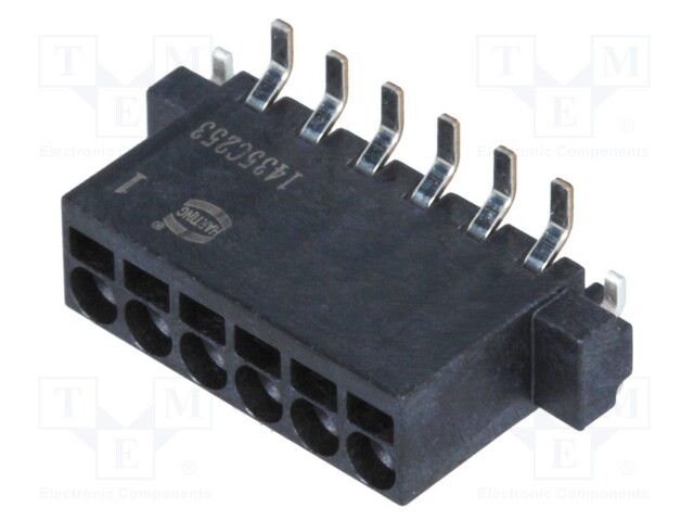 Connector: wire-board; female; PIN: 6; 2.54mm; Series: har-flexicon