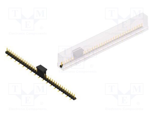 Connector: pin strips; pin header; male; PIN: 35; 2.54mm; SMT; 1x35