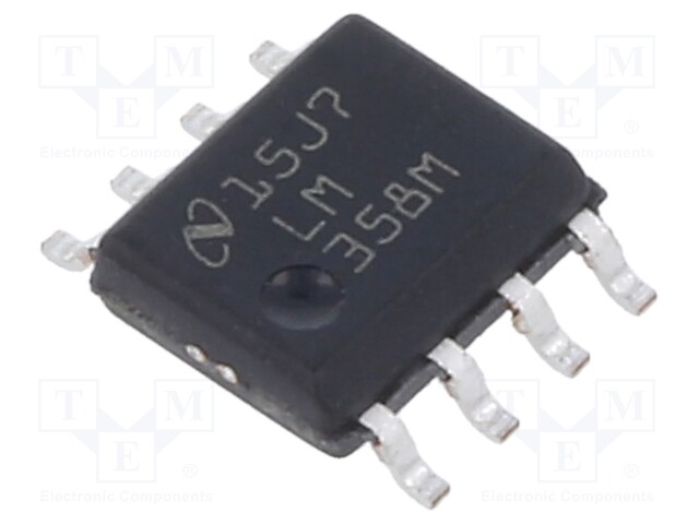 Operational Amplifier, 2 Amplifier, 1 MHz, 0.1 V/µs, 3V to 32V, SOIC, 8 Pins