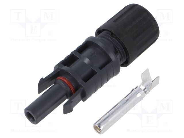 Connector: solar; female; straight; 10mm2; with contacts; crimped
