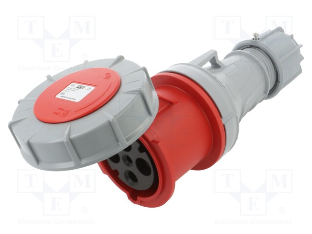 Connector: AC supply 3-phase; plug; female; 63A; 400VAC; IEC 60309