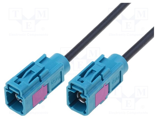 Extension cable for antenna; Fakra socket,both sides; 6m