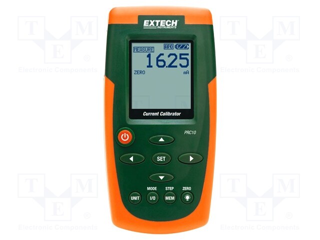 Meter: calibrator; current; I DC: 0÷50mA; Current source: 0÷24mA