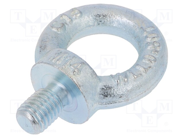 Lifting eye bolt; M14x27; DIN: 580; Head: eye; none; steel; zinc