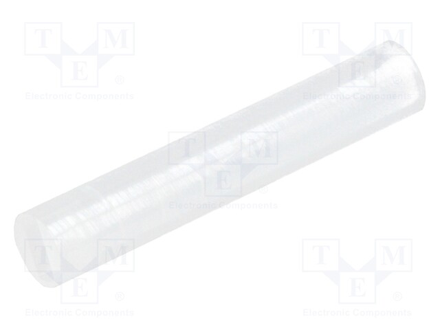 Spacer sleeve; LED; Øout: 4mm; ØLED: 3mm; L: 22.5mm; natural; UL94V-2